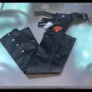 NWT Leather Jagermeister Chaps (Medium)